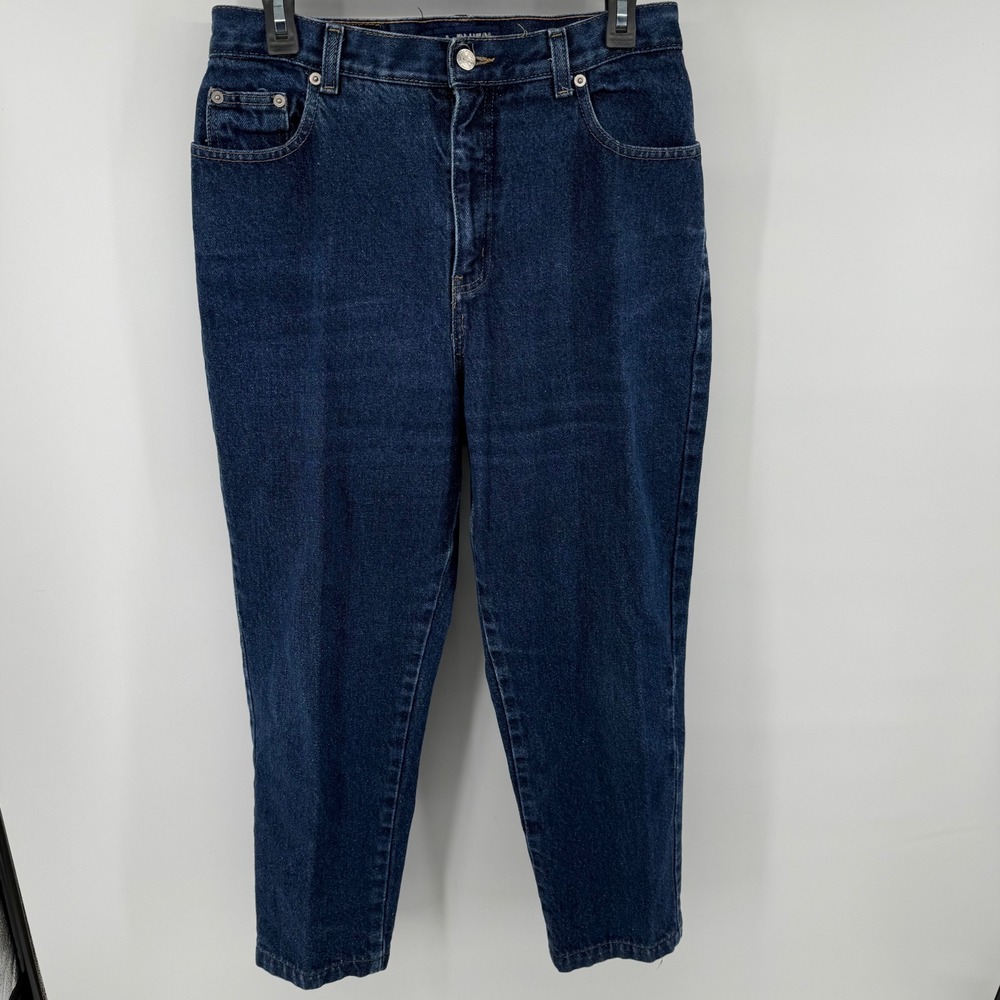 LA Blues Vintage 90s High Waisted Straight Leg Dark Wash Denim Jeans Size 10